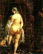 Jacob Jordaens kung kandaules av lydien visar sin gemal for gyges oil painting on canvas